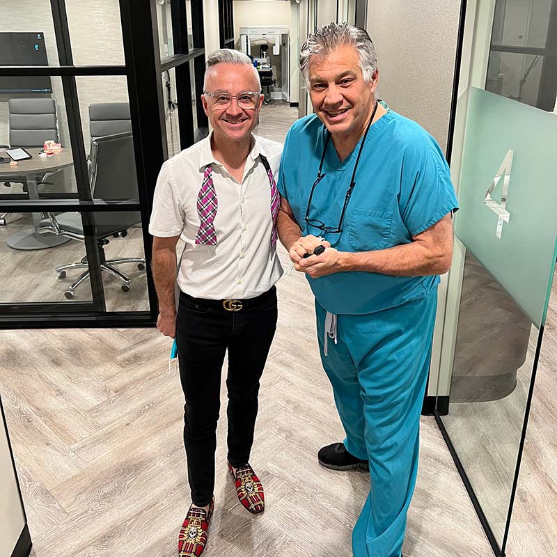 Dr. Leonetti and Dr. Mehranfar After Implant Surgery