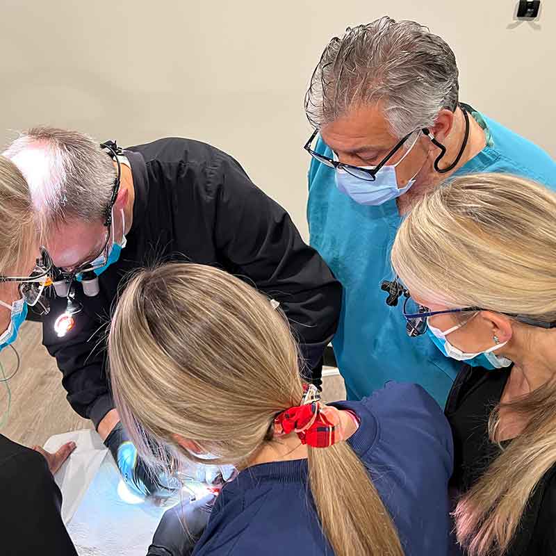 Dr. Leonetti Instructing Dentists